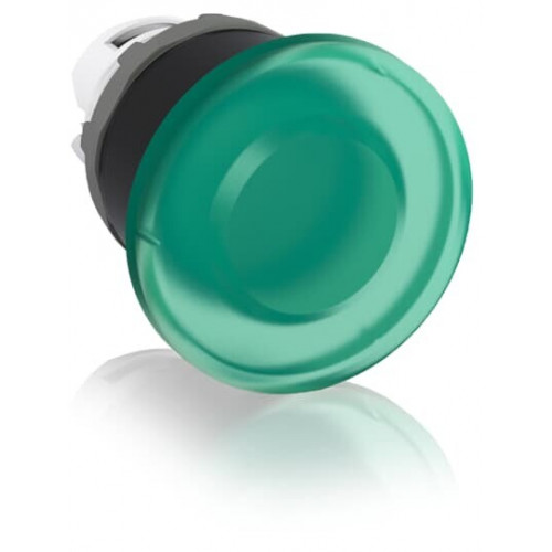 Кнопка MPM1-11G ГРИБОК зеленая (только корпус) без фиксации с подсветкой 40мм | 1SFA611124R1102 | ABB