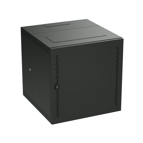 Шкаф телекоммуникационный навесной, 9U (500х600х650) дверь сплошная, RAL9005 | R5STI0965MTB | DKC