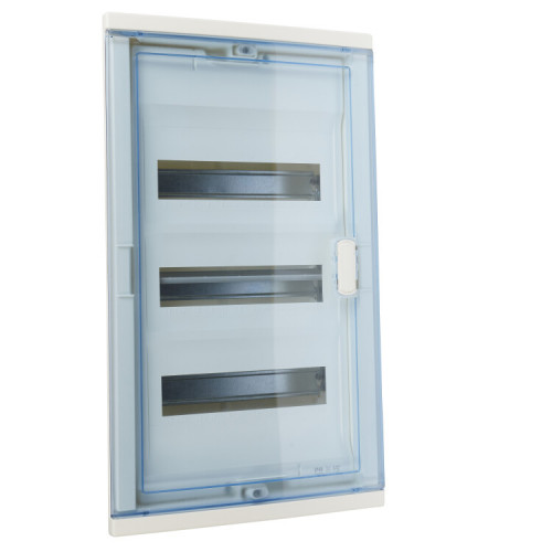 Щит встраиваемый Nedbox - с синей полупрозрачной скругленной дверью - 3 рейки - 36+6 модулей | 001423 | Legrand