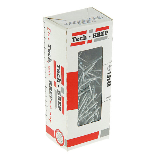 Гвоздь финишный оцинкованный 1,8х40 (250 г) - коробка с окном | 104845 | Tech-KREP