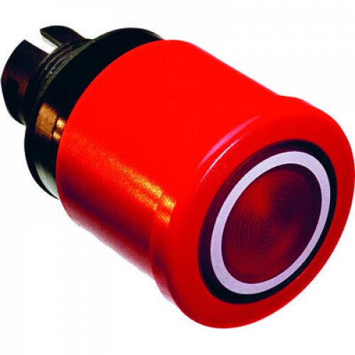 Кнопка MPMP3-11R ГРИБОК красная (только корпус) с подсветкой с у силенной фиксацией 40мм отпускание вытягиванием поворотом | 1SFA611511R1101 | ABB
