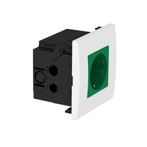Укомплектованный розеточный блок AR45 (1xModul45,84x84x59 мм,зеленый) (SDE-RW D0GN1) | 6119402 | OBO Bettermann