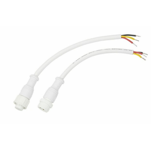 Соединительный кабель (3pin) герметичный (IP67) 3х0.5 мм? 300 V белый | 11-9530 | REXANT