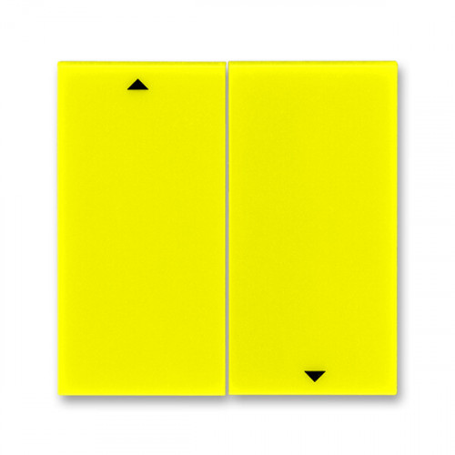 ABB Levit Жёлтый / дымчатый чёрный Сменная панель на клавишу для выключателя жалюзи Жёлтый | ND3559H-A447/1 64 | 2CHH594471A8064 | ABB