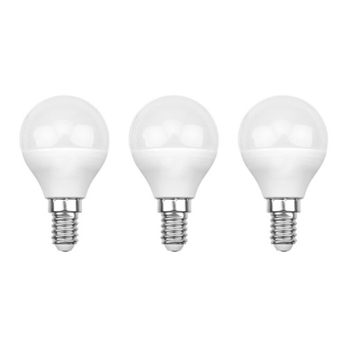 Лампа светодиодная Шарик (GL) 7.5 Вт E14 713 Лм 6500 K холодный свет (3 шт./уп.) | 604-033-3 | Rexant