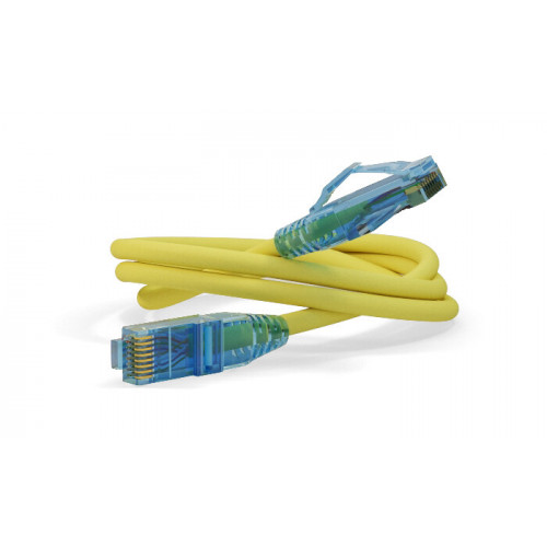 PC-LPM-UTP-RJ45-RJ45-C6-1.5M-LSZH-YL Патч-корд U/UTP, Cat.6 (100% Fluke Component Tested), LSZH, 1.5 м, желтый | 230226 | Hyperline