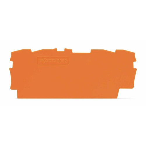 Пластина торцевая промежут. 0.8 мм оранж. (уп/25шт) | 2002-1492 | WAGO