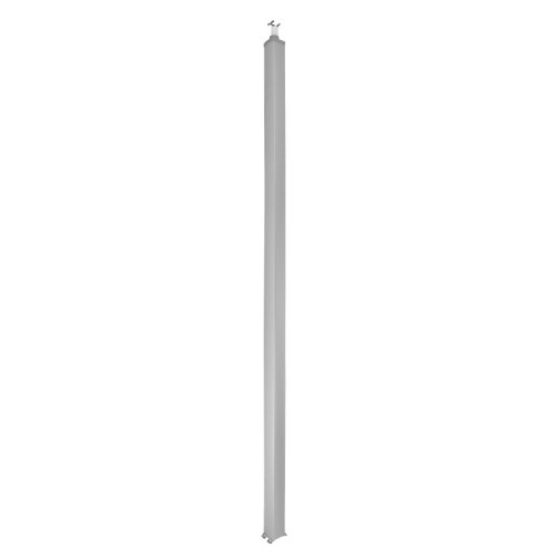 Универсальная колонна алюминиевая с крышкой из алюминия 2 секции, высота 2,77 метра, с возможностью увеличения высоты до 4,05 метра, цвет алюминий | 6