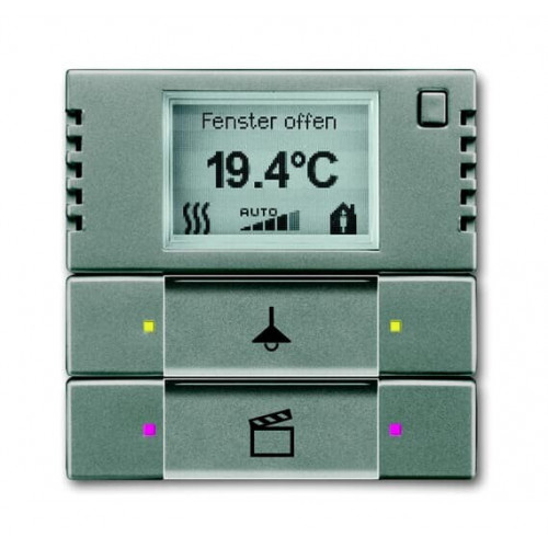 6128/28-803-500 Терморегулятор KNX с дисплеем и сенсором, 2/4-клавишный, метеор | 6134-0-0336 | 2CKA006134A0336 | ABB