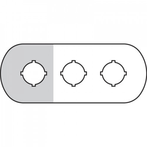 Шильдик MA6-1007 (3 места (1 желт)) для пластикового кнопочногопоста | 1SFA611930R1007 | ABB