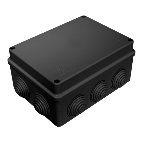 Коробка распределительная для о/п безгалогенная (HF) черная 150х110х70 (28шт/кор) IP55 | 40-0310-9005 | Промрукав