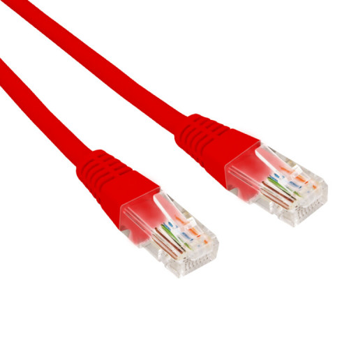 Патч-корд U/UTP CAT 6, RJ45-RJ45, 26AWG, LSZH, красный, 0.5м REXANT | 02-0293-05 | REXANT