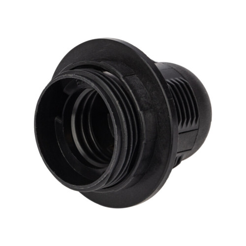 Патрон пластиковый термостойкий подвесной с кольцом Е27, черный | 11-8826 | Rexant