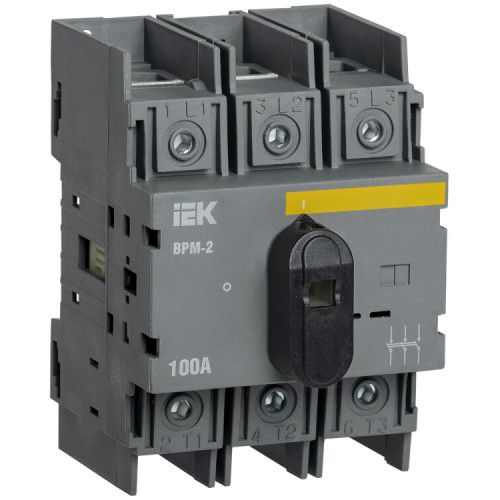 Выключатель-разъединитель модульный ВРМ-2 3P 100А | MVR20-3-100 | IEK