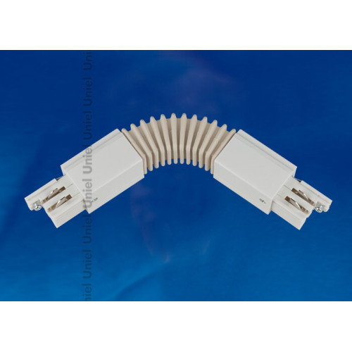 Соединитель для шинопровода осветительного гибкий трехфазный, белый. UBX-A24 WHITE 1 POLYBAG | 09771 | Uniel