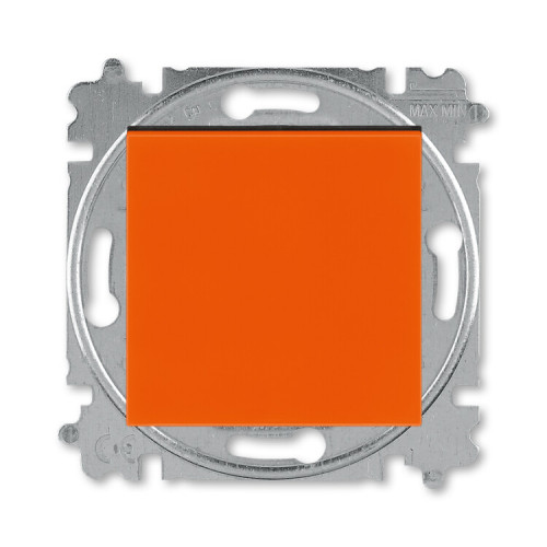 ABB Levit Оранжевый / дымчатый чёрный Выключатель 1-кл. двухполюсный | 3559H-A02445 66W | 2CHH590245A6066 | ABB