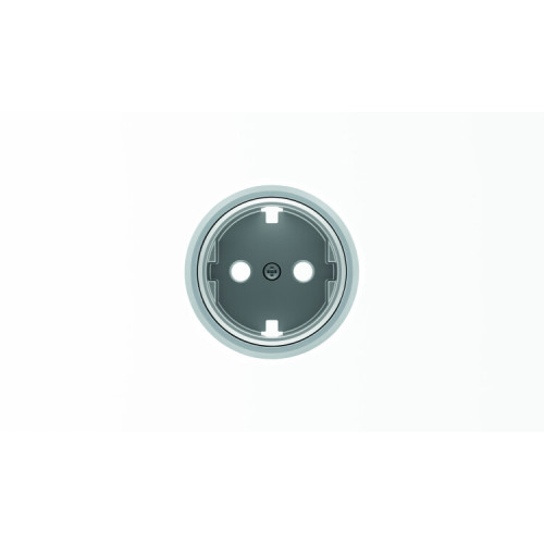 Накладка для розетки SCHUKO с плоской поверхностью, серия SKY Moon, кольцо хром|2CLA868890A1401| ABB