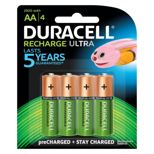 аккумулятор Duracell HR6-4BL 2400mAh/2500mAh предзаряженные | Б0014863 | Duracell