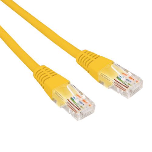 Патч-корд U/UTP, CAT 5e, RJ45-RJ45, 26AWG, LSZH, желтый, 3м REXANT | 02-0105-3 | REXANT