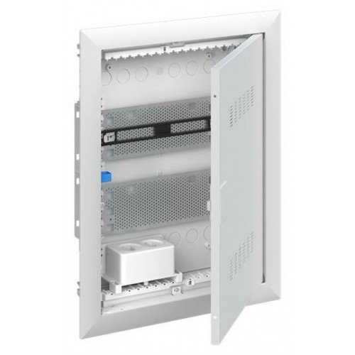 Шкаф мультимедийный с дверью с вентиляционными отверстиями и DIN-рейкой UK620MV (2 ряда) | 2CPX031390R9999 | ABB