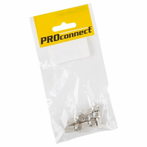 Разъем антенный на кабель, штекер F для кабеля SAT (с резиновым уплотнителем), (5шт.) (пакет) | 05-4005-4-9 | PROconnect