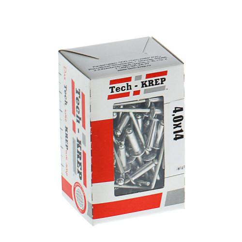 Заклепка 4,0х14 (100 шт) - коробка | 102289 | Tech-KREP
