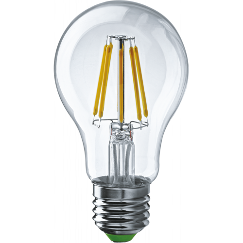 Лампа светодиодная LED 8Вт Е27 230В 2700К NLL-F-A60-8-230-2.7K-E27 грушевидная прозрачная | 71306 | Navigator