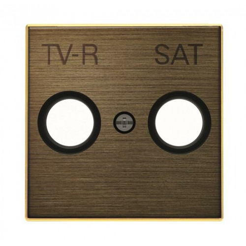 Накладка для TV-R-SAT розетки, серия SKY, цвет античная латунь | 2CLA855010A1201 | ABB