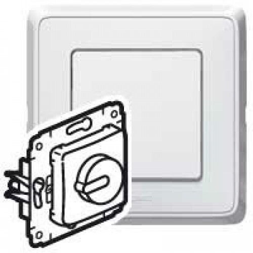 Cariva Белый Светорегулятор поворотный 300W для л/н (вкл поворотом) | 773617 | Legrand
