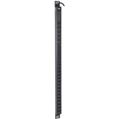 ITK PDU верт. 33U 1ф 32А 20 роз. C13 6 C19 каб. 3м IEC60309 | PV22-20C13-06C19-41 | ITK