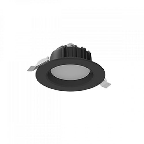 Cветильник светодиодный Downlight круглый встраиваемый 120*65 мм 11W 3000K IP54 RAL9005 черный муар | V1-R0-T0011-10000-4401130 | VARTON