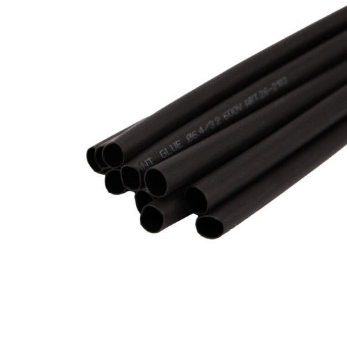 Термоусаживаемая трубка двухстенная клеевая 6,4/3,2 мм черная (уп.10 шт. по 1 м.) | 26-2103 | REXANT