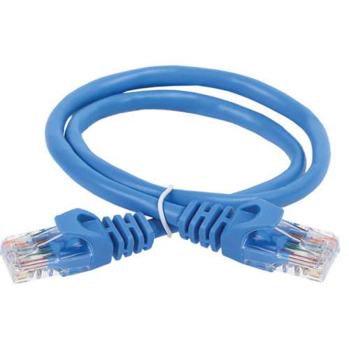 Коммутационный шнур кат. 6 UTP PVC 1м синий | PC03-C6U-1M | ITK