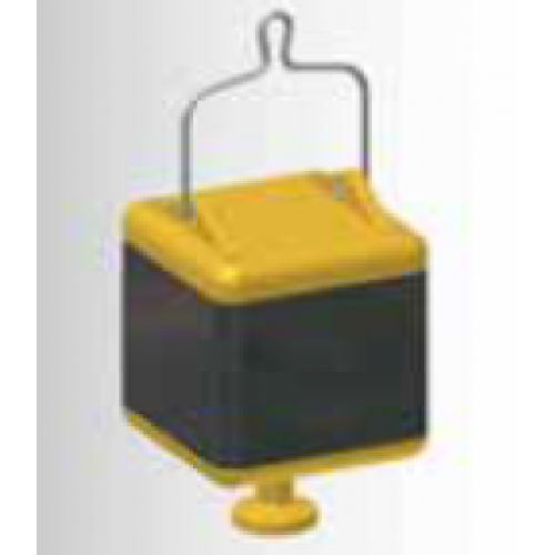 Uni-block подвесной черный с желтой крышкой 140х140 I 670-Bals I Bals