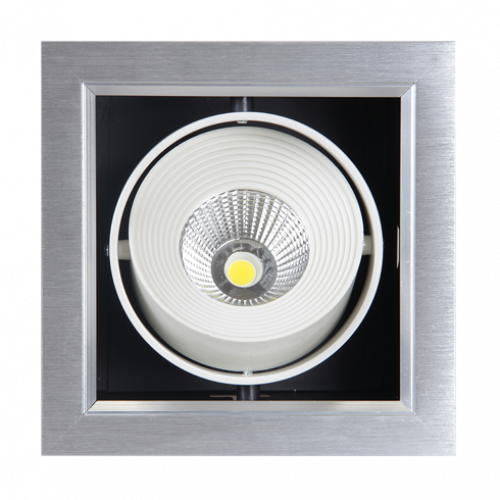 Светильник светодиодный встраиваемый PSP-S 111 9Вт 4000К серый карданный | 1038111 | Jazzway