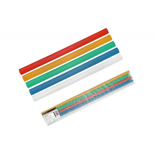 Трубки термоусаживаемые, набор 5 цветов по 2 шт. ТТкНГ(3:1)-7,9/2,65 | SQ0548-1606 | TDM