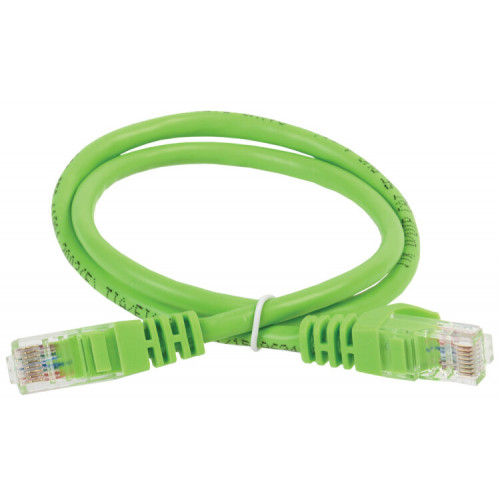 Коммутационный шнур (патч-корд), кат.5Е UTP, LSZH, 2м, зеленый | PC02-C5EUL-2M | ITK