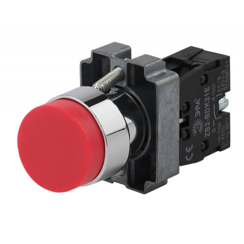 Кнопка управления LAY5-BL41 без подсветки красная 1з (20/200/5000) | Б0045672 | ЭРА