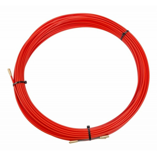 Протяжка кабельная (мини УЗК в бухте), стеклопруток, d=3,5 мм 30 м красная | 47-1030 | SDS