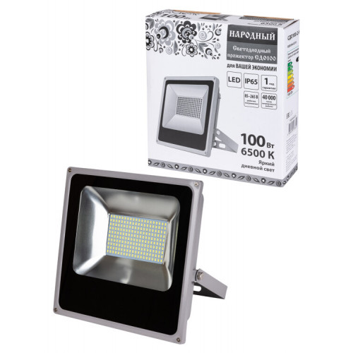 Прожектор светодиодный СДО100-2-Н 100 Вт, 6500 К, серый | SQ0336-0210 | TDM