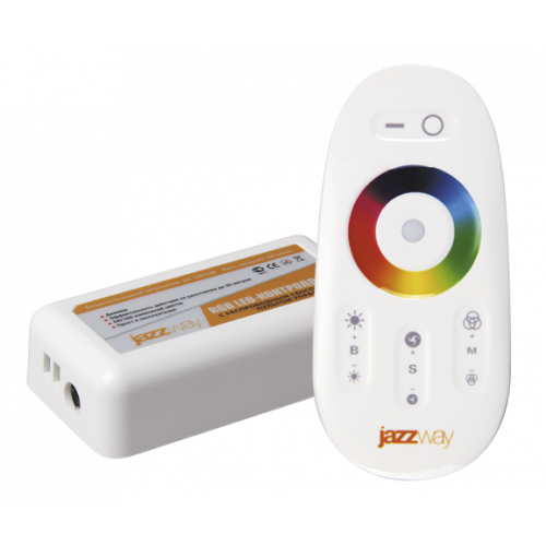Контроллер для светодиодной ленты LED RGB PRC-4000RF 216/432Вт 12/24В IP20 белый | 1007957 | Jazzway