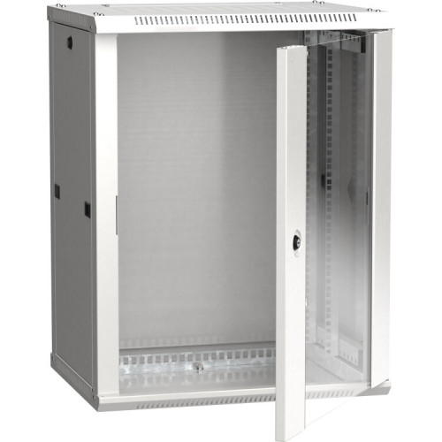 Шкаф LINEA W 12U 600x450 мм дверь стекло, RAL7035 | LWR3-12U64-GF | ITK