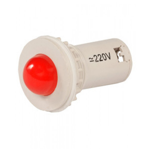 СКЛ-11-К-2-220, красная, 220В AC/DC, d=27, сила света 20 мКд, светодиодная коммутаторная лампа (ЭТ) | ET510804 | Электротехник