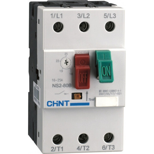 Выключатель автоматический защиты двигателя NS2-80B 16A-25A (R) | 495086 | CHINT