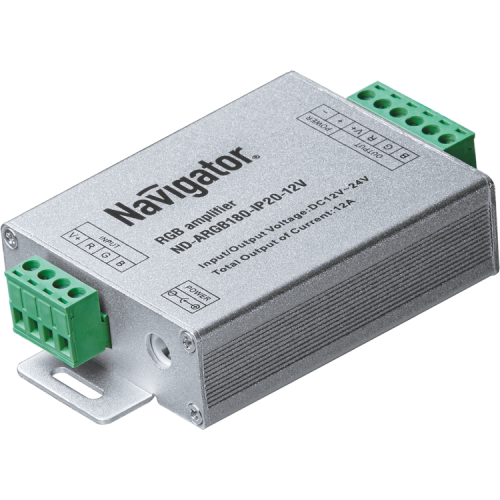 Усилитель сигнала для светодиодной ленты LED ND-ARGB180-IP20-12V 180/360Вт 12/24В IP20 | 71494 | Navigator