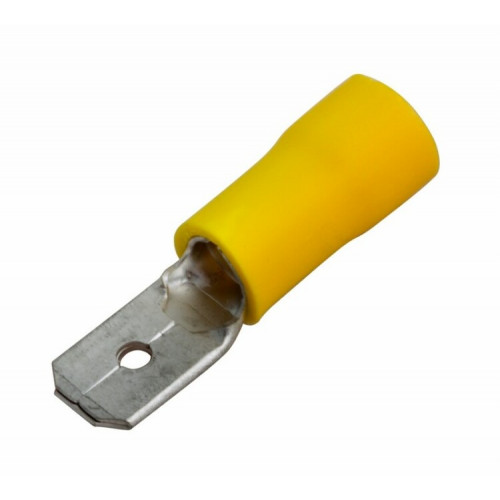 Клемма плоская изолированная штекер 6.3 мм 4-6 мм? (РПи-п 6.0-(6.3)) желтая | 08-0351 | REXANT