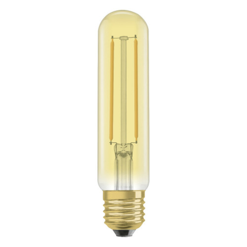 Лампа светодиодная филаментная Vintage 1906 LED CL Tubular FIL GOLD 20 non-dim 2 5W/824 E27 | 4058075808171 | Osram