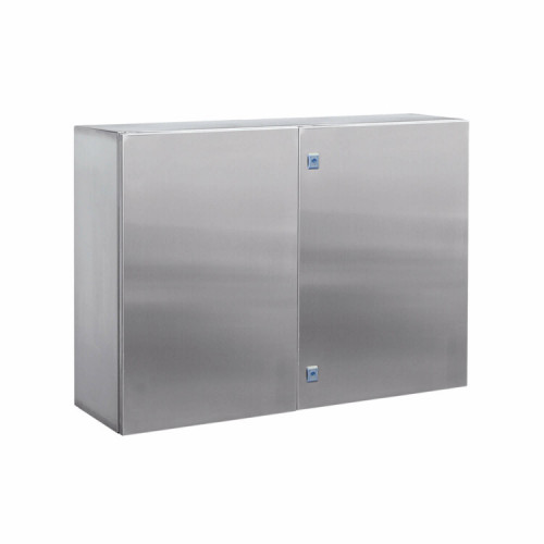 Шкаф навесной CE из нержавеющей стали (AISI 316) двухдверный 1000x1000x300 мм с фланцем | R5CEF10132 | DKC