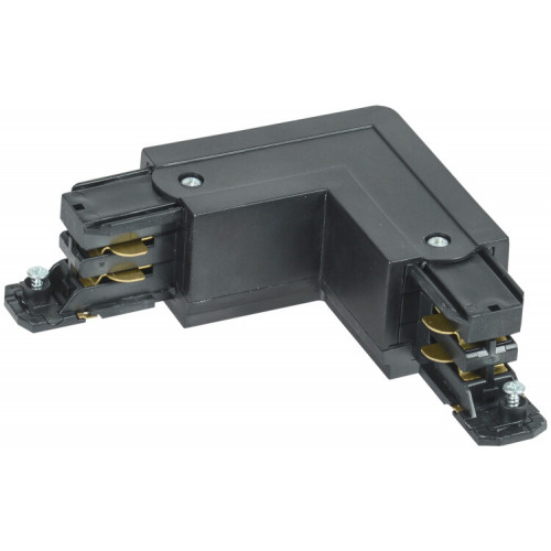 Соединитель L-образный наружный для трехфазного шинопровода осветительного черный | LPK0D-SLN-3-K02 | IEK
