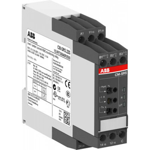 Однофазное реле контроля тока CM-SRS.11P (Imax или Imin) питание 110-130В AC/DC, 1ПК, пружинные клеммы | 1SVR740841R0200 | ABB